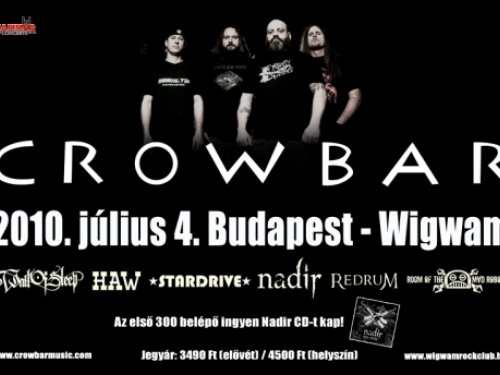 Sludge népünnepély – Crowbar-koncert a Wigwamban